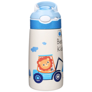 Kids Water Bottles with Drinking Straw