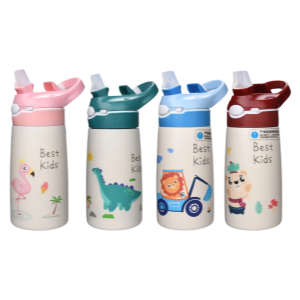 Kids Water Bottles with Drinking Straw