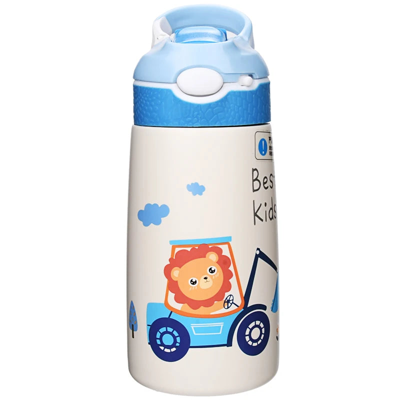 Kids Water Bottles with Drinking Straw