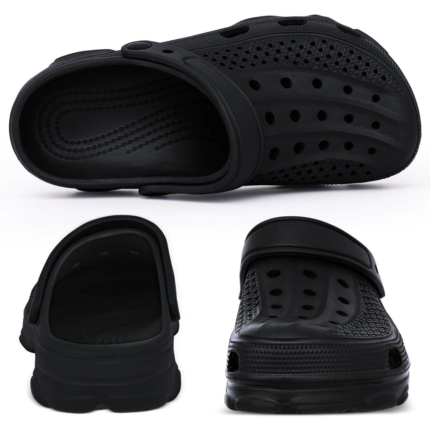 Comwarm Men Clogs Slippers Breathable Garden Sandals Non-Slip Comfort Beach Shoes Men Sandals Indoor Outdoor Casual Fishing Shoe