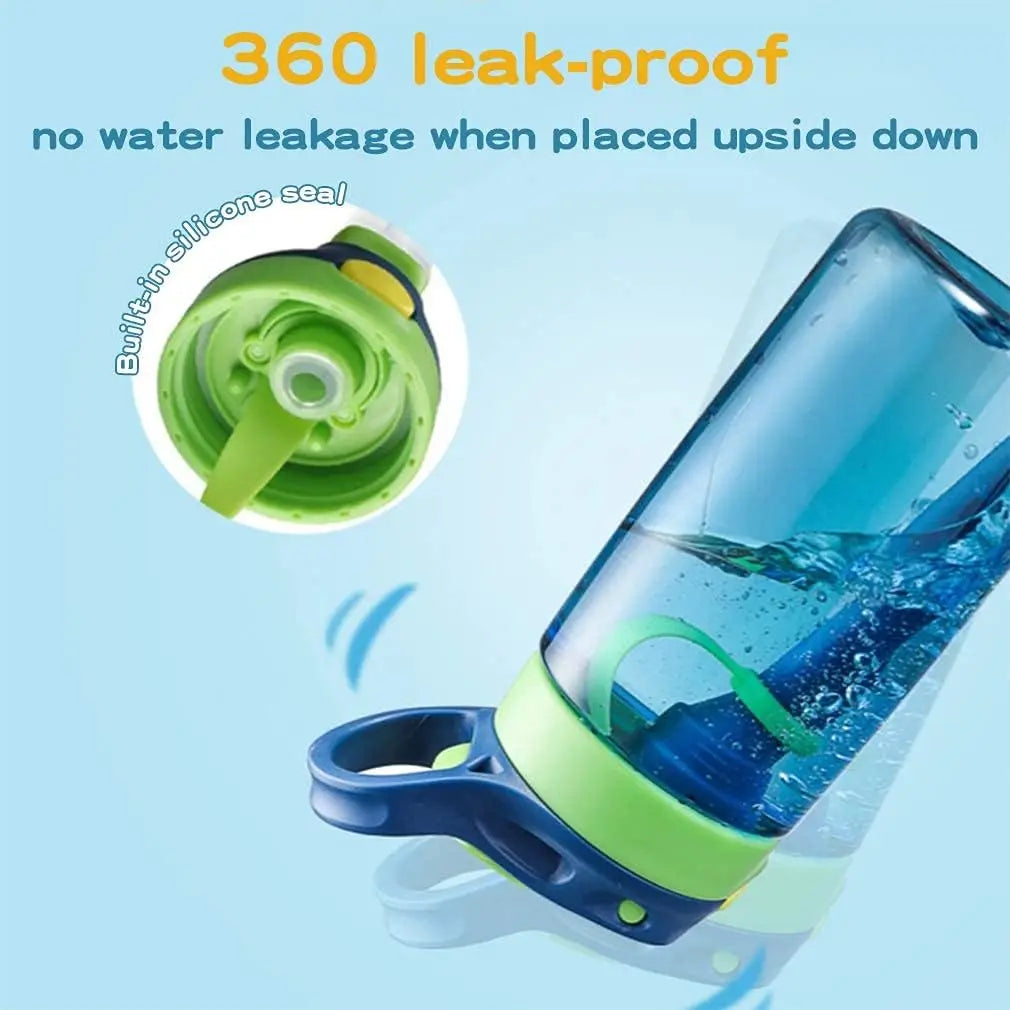Kids Water Bottles with Drinking Straw