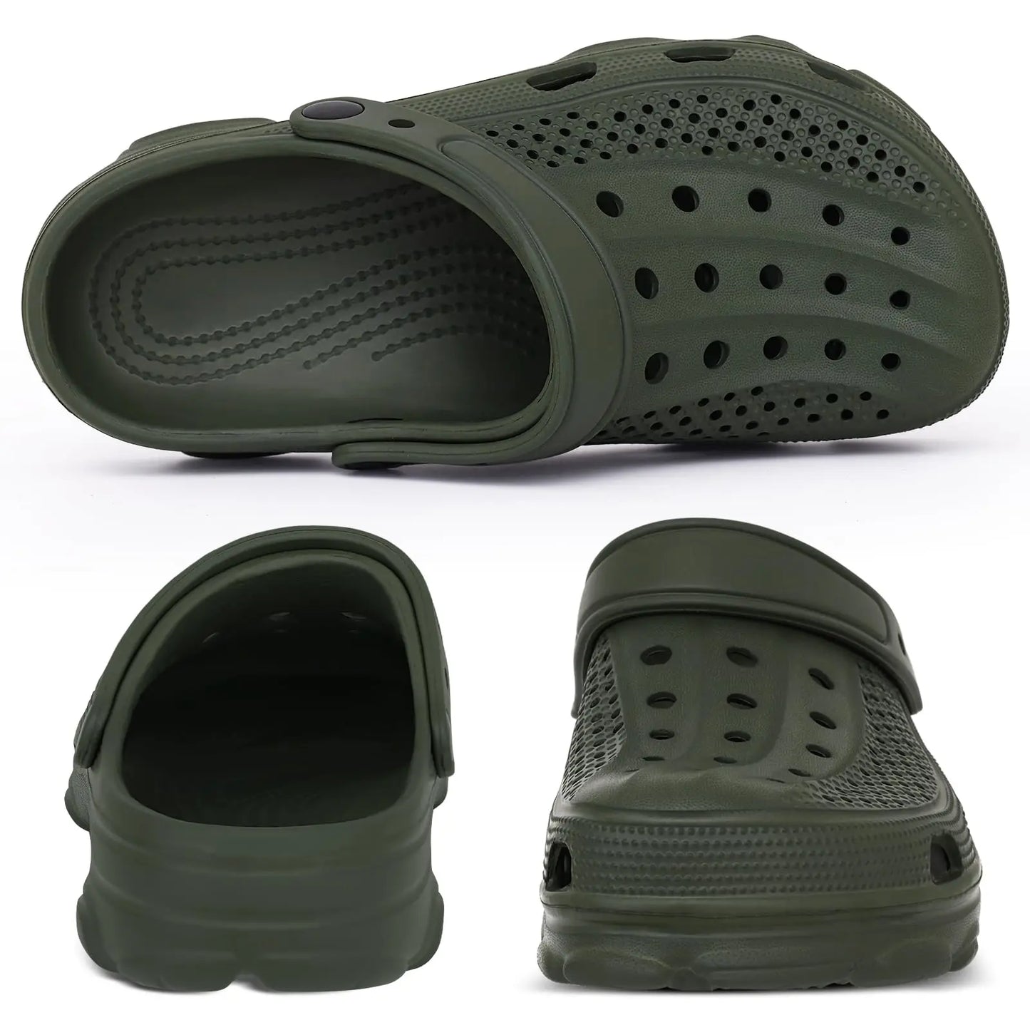 Comwarm Men Clogs Slippers Breathable Garden Sandals Non-Slip Comfort Beach Shoes Men Sandals Indoor Outdoor Casual Fishing Shoe