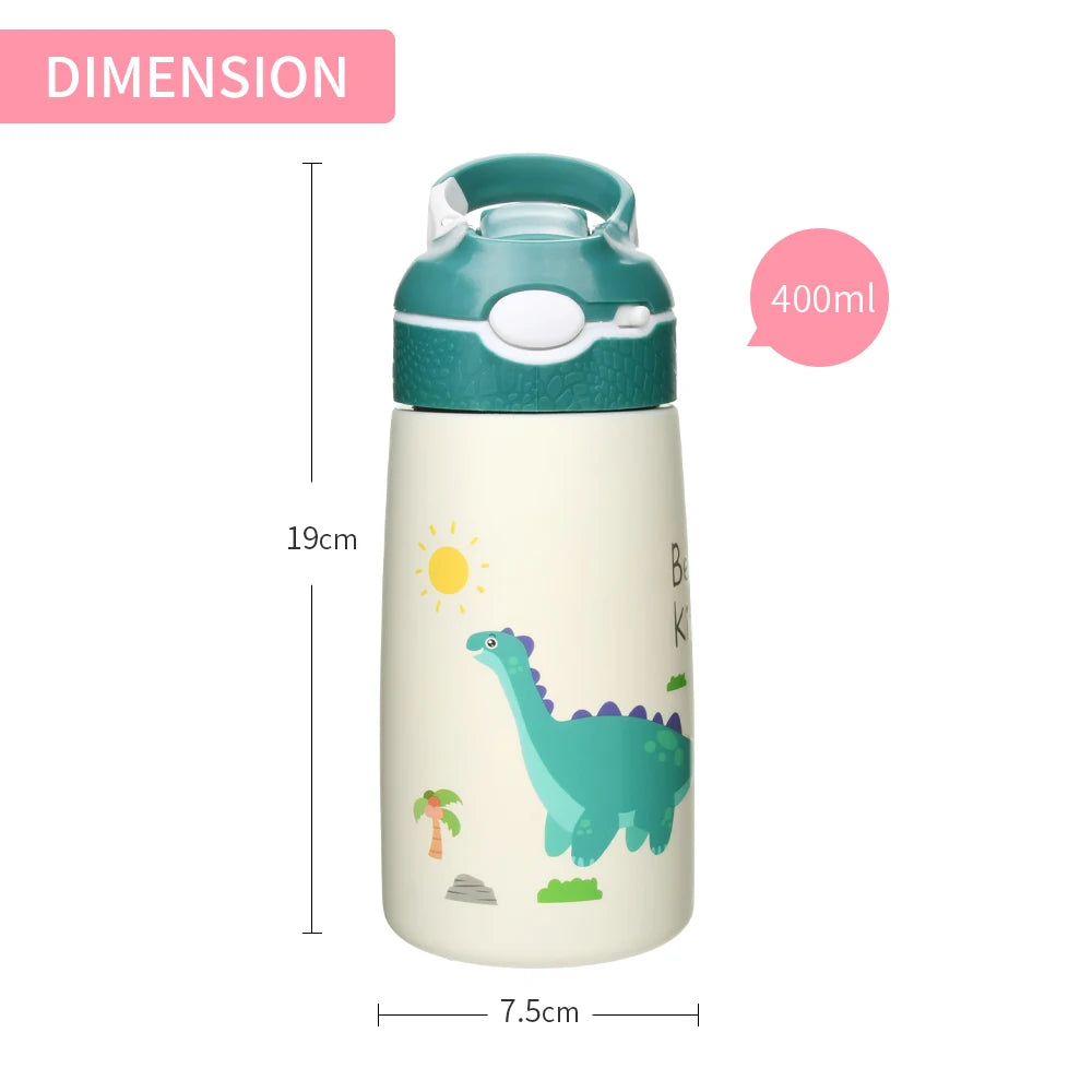 Kids Water Bottles with Drinking Straw