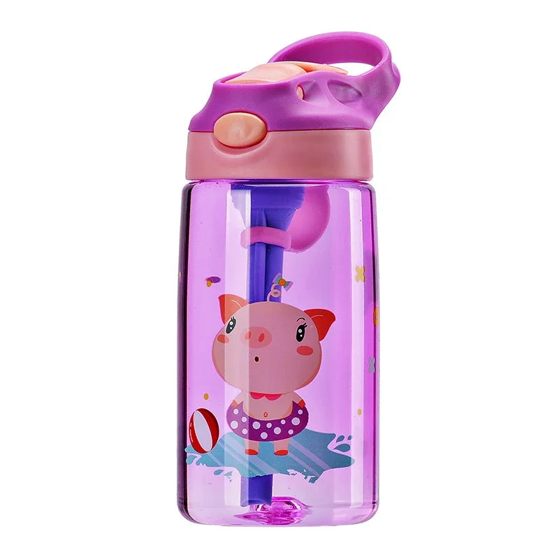 Kids Water Bottles with Drinking Straw