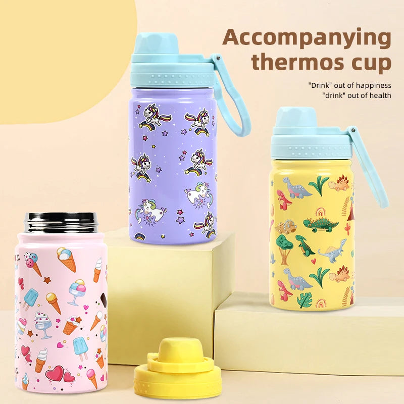 Kids Water Bottles with Drinking Straw