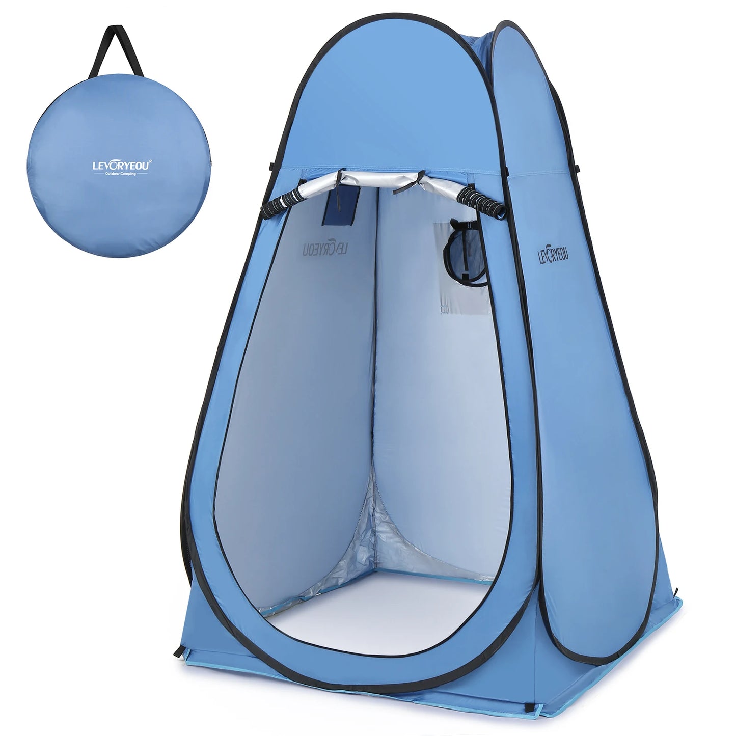 Pop Up Privacy Shelter Tent Portable Outdoor Camping Beach Instant Shower Toilet Changing Tent Sun Rain Shelter with Window