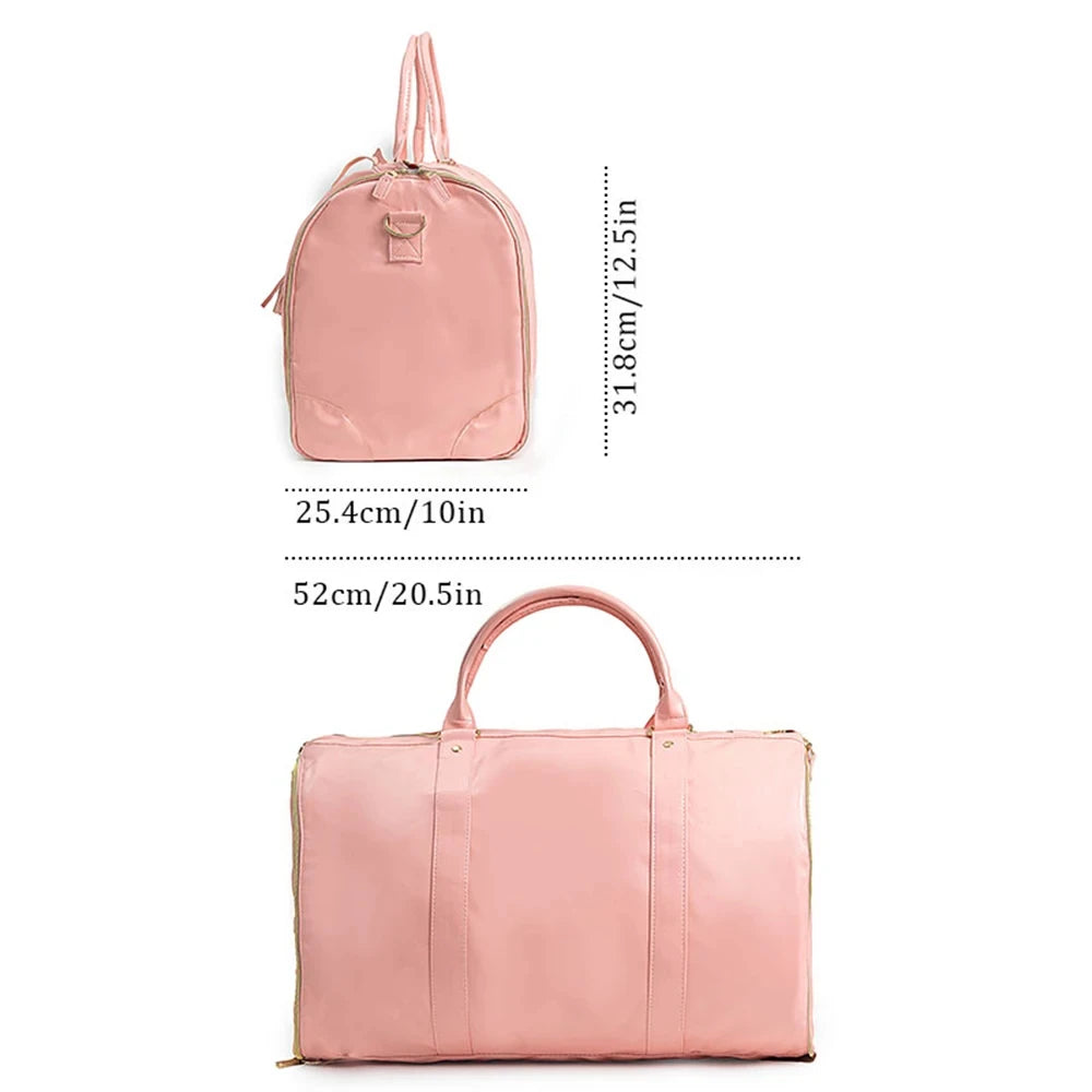 Foldable Suit Storage Bag. Large Capacity Duffle Bag Women's Handbag. Tote Gym Bag