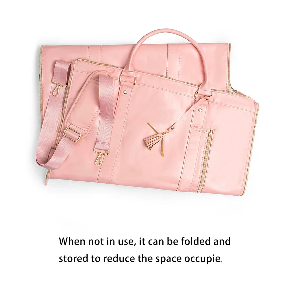 Foldable Suit Storage Bag. Large Capacity Duffle Bag Women's Handbag. Tote Gym Bag