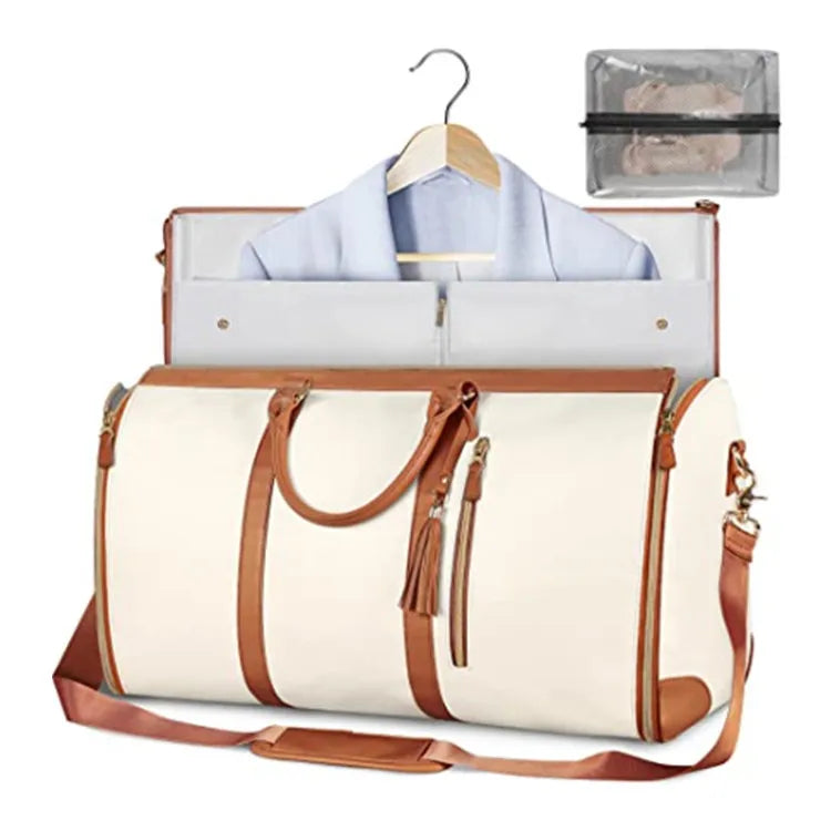 Foldable Suit Storage Bag. Large Capacity Duffle Bag Women's Handbag. Tote Gym Bag