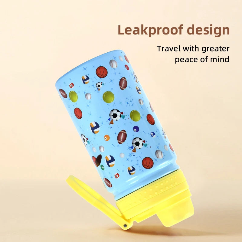Kids Water Bottles with Drinking Straw