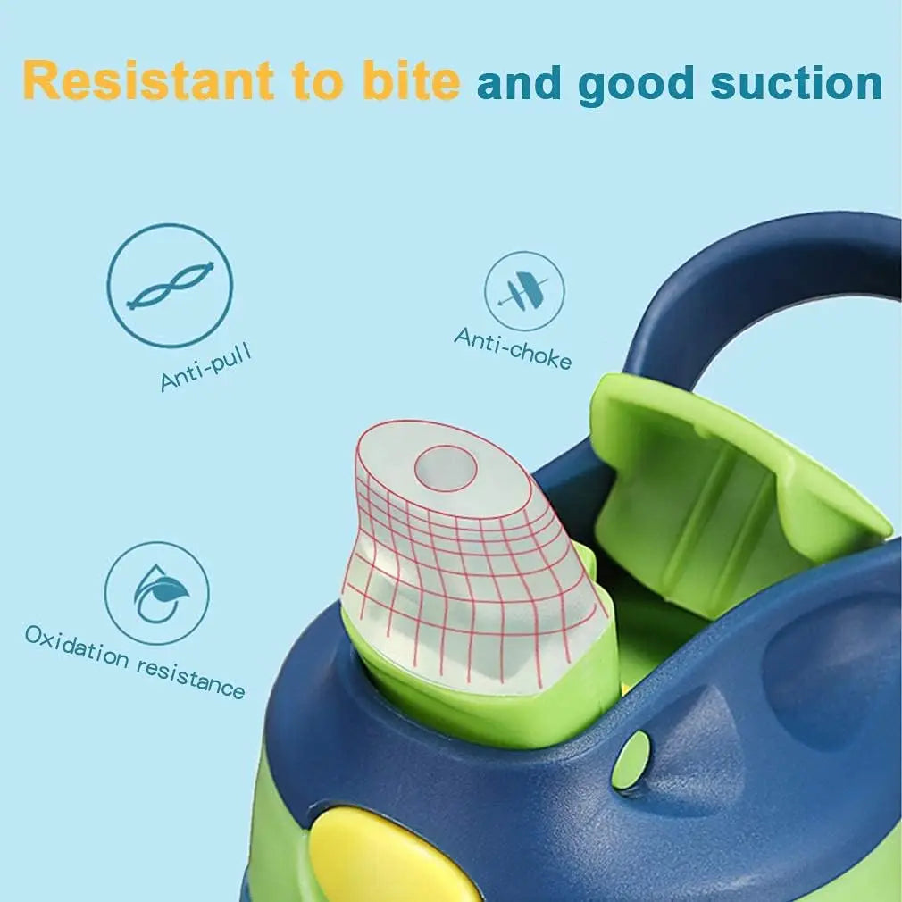 Kids Water Bottles with Drinking Straw