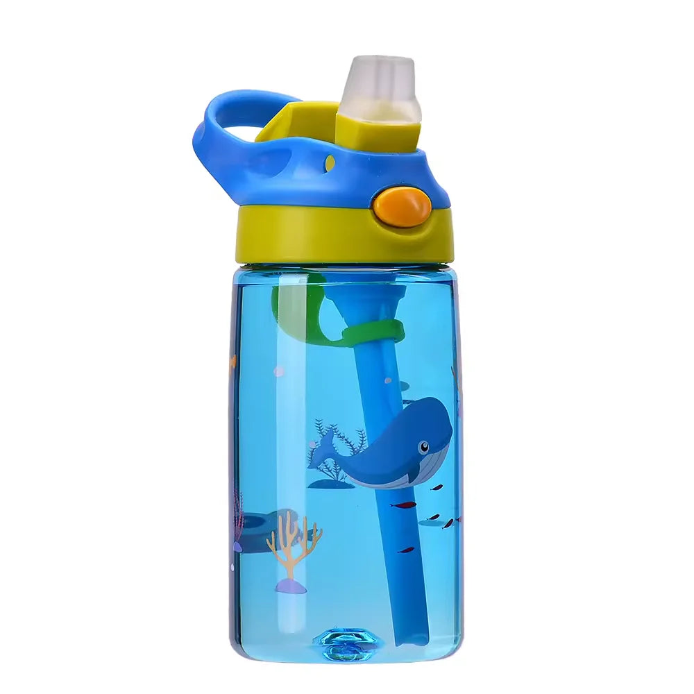 Kids Water Bottles with Drinking Straw