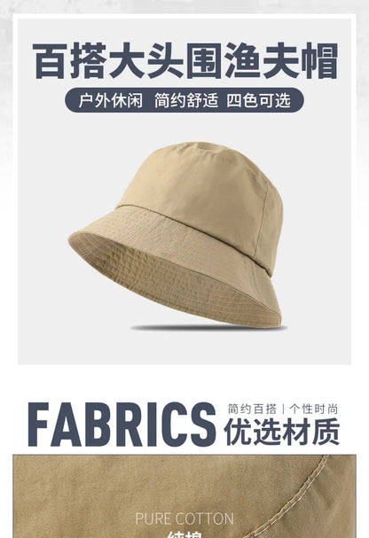 Waterproof Oversize Panama Hat Cap Big Head Man Outdoor Fishing Sun Hat Lady Beach Plus Size Bucket Hat 56-58cm 58-60cm 60-62cm
