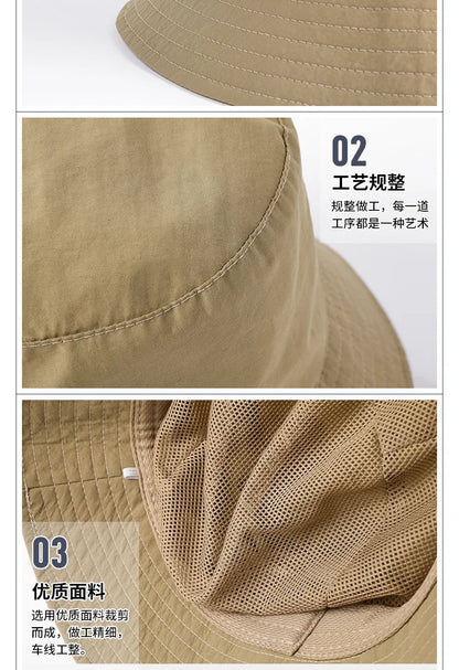 Waterproof Oversize Panama Hat Cap Big Head Man Outdoor Fishing Sun Hat Lady Beach Plus Size Bucket Hat 56-58cm 58-60cm 60-62cm