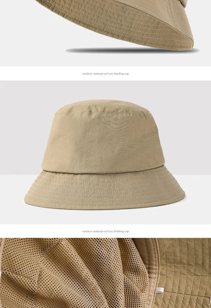 Waterproof Oversize Panama Hat Cap Big Head Man Outdoor Fishing Sun Hat Lady Beach Plus Size Bucket Hat 56-58cm 58-60cm 60-62cm