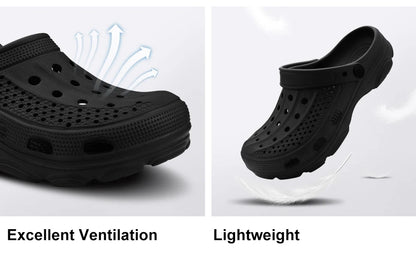 Comwarm Men Clogs Slippers Breathable Garden Sandals Non-Slip Comfort Beach Shoes Men Sandals Indoor Outdoor Casual Fishing Shoe