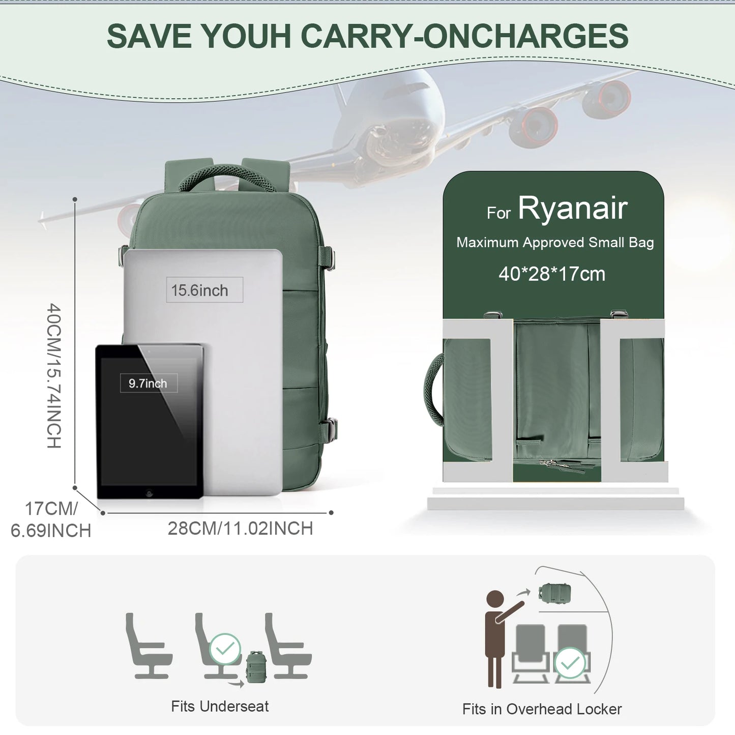 Space Saving Backpack for RyanAir/EasyJet Hand Luggage