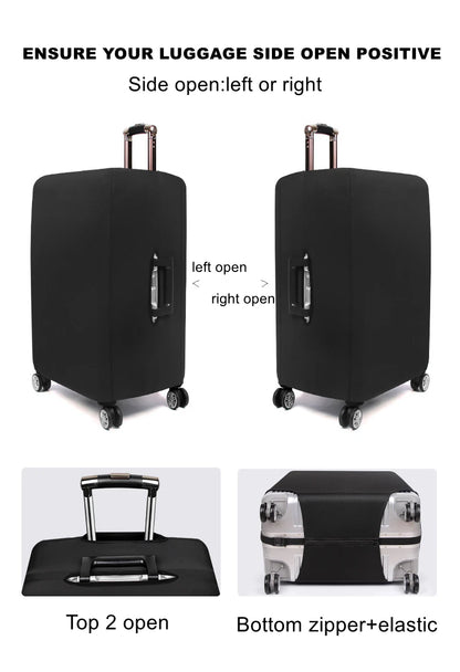 Thick Elastic Solid Luggage Protective Cover Zipper Suit For 18-32 inch Bag Suitcase Covers Trolley Cover Travel Accessories