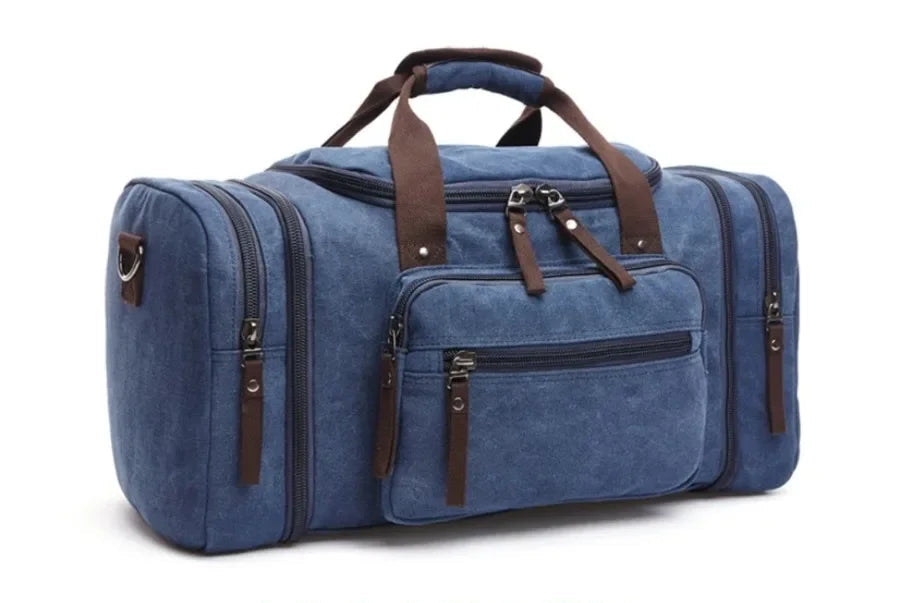 Canvas &amp; Leather Weekender Duffel Bag&nbsp;