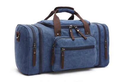 Canvas &amp; Leather Weekender Duffel Bag&nbsp;