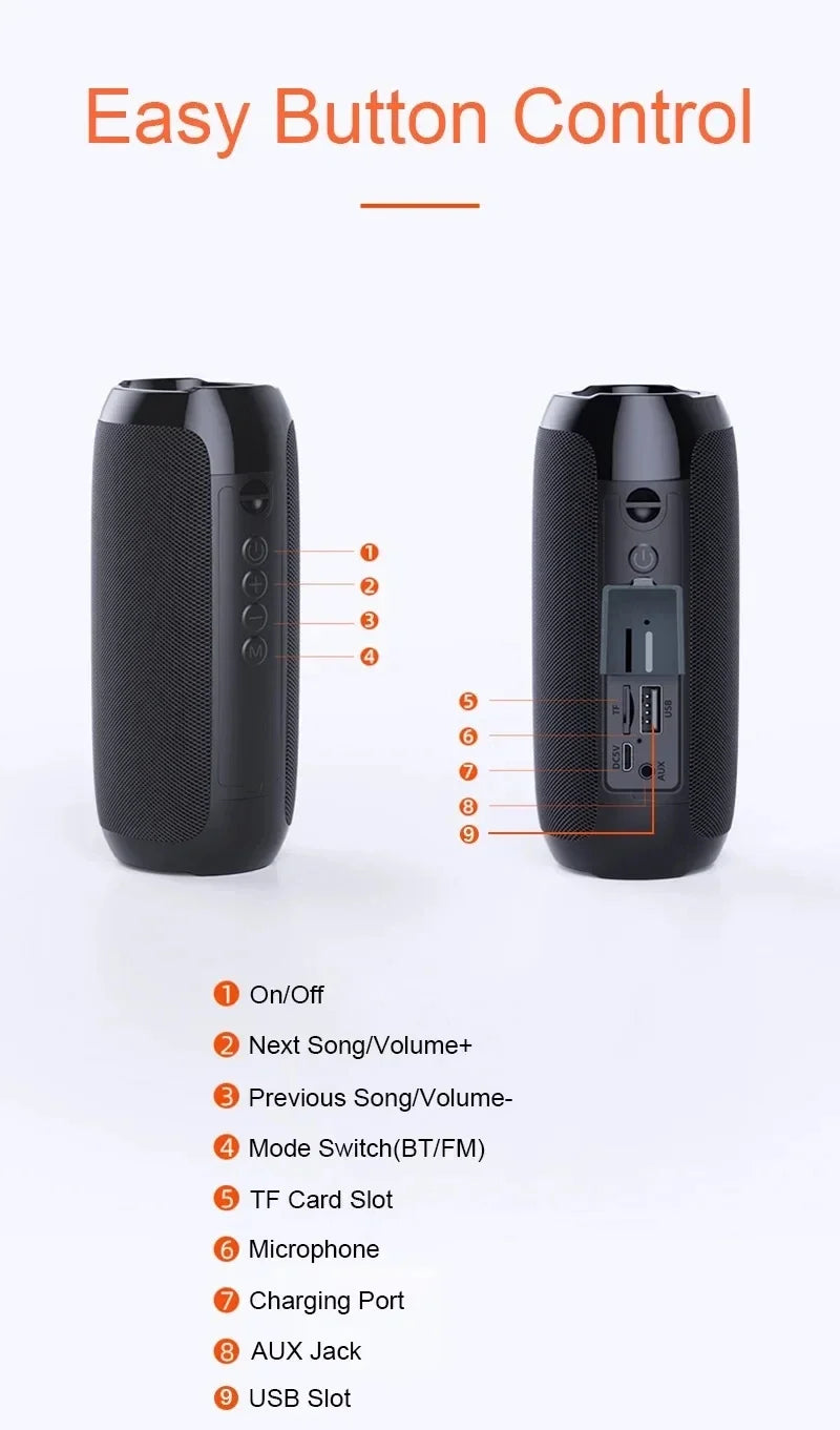 TG117  Bluetooth Speaker Portable Outdoor Plug Card Subwoofer Small Sound Home Wireless Speaker