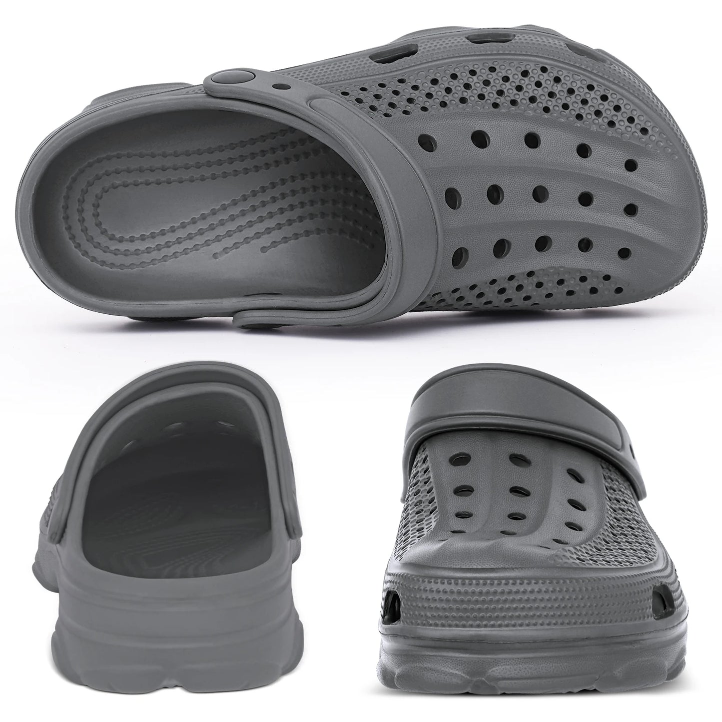 Comwarm Men Clogs Slippers Breathable Garden Sandals Non-Slip Comfort Beach Shoes Men Sandals Indoor Outdoor Casual Fishing Shoe