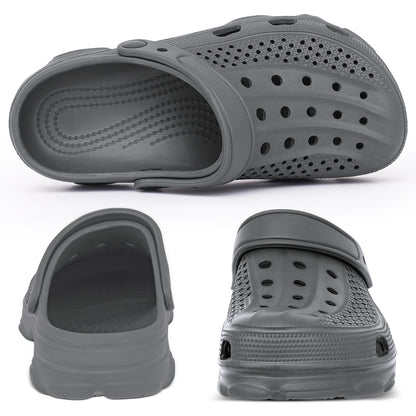 Comwarm Men Clogs Slippers Breathable Garden Sandals Non-Slip Comfort Beach Shoes Men Sandals Indoor Outdoor Casual Fishing Shoe