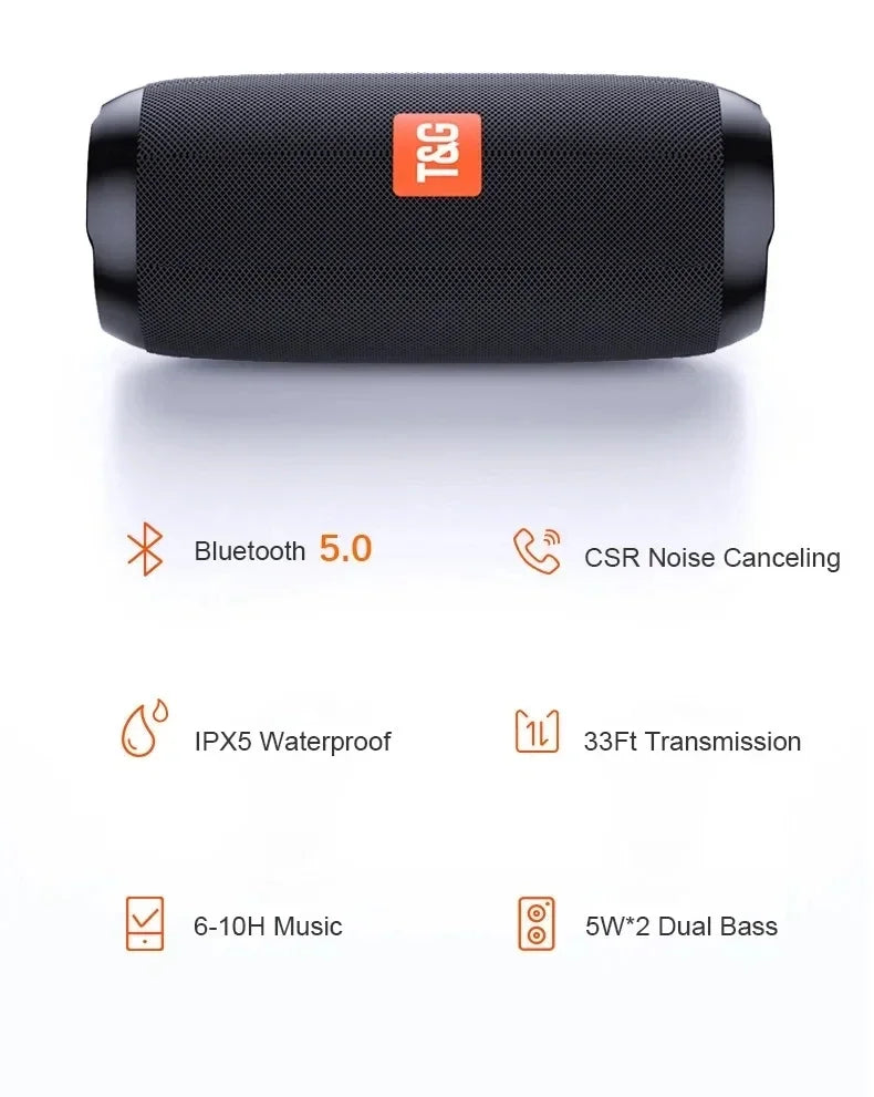 TG117  Bluetooth Speaker Portable Outdoor Plug Card Subwoofer Small Sound Home Wireless Speaker