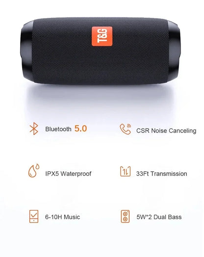 TG117  Bluetooth Speaker Portable Outdoor Plug Card Subwoofer Small Sound Home Wireless Speaker