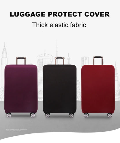 Thick Elastic Solid Luggage Protective Cover Zipper Suit For 18-32 inch Bag Suitcase Covers Trolley Cover Travel Accessories