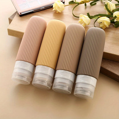 Silicone travel Bottle TSA approved. Portable leak proof squeeze size container