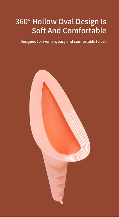 Ladies portable outdoor emergency standing urinal female silicone urinal