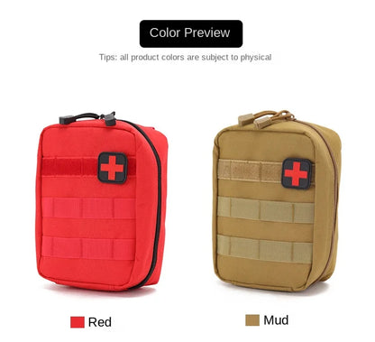 Portable Tactical First Aid Kit Medical Bag for Hiking Travel Home Emergency Treatment Case Survival Tools EDC Pouch