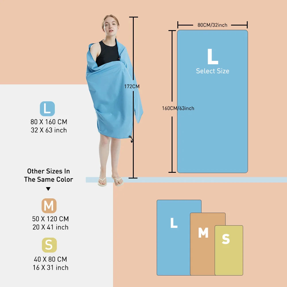Microfiber Towel Quick Dry Towel l Beach Towel