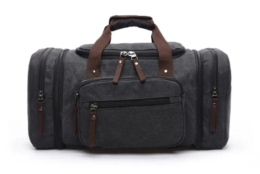 Canvas &amp; Leather Weekender Duffel Bag&nbsp;