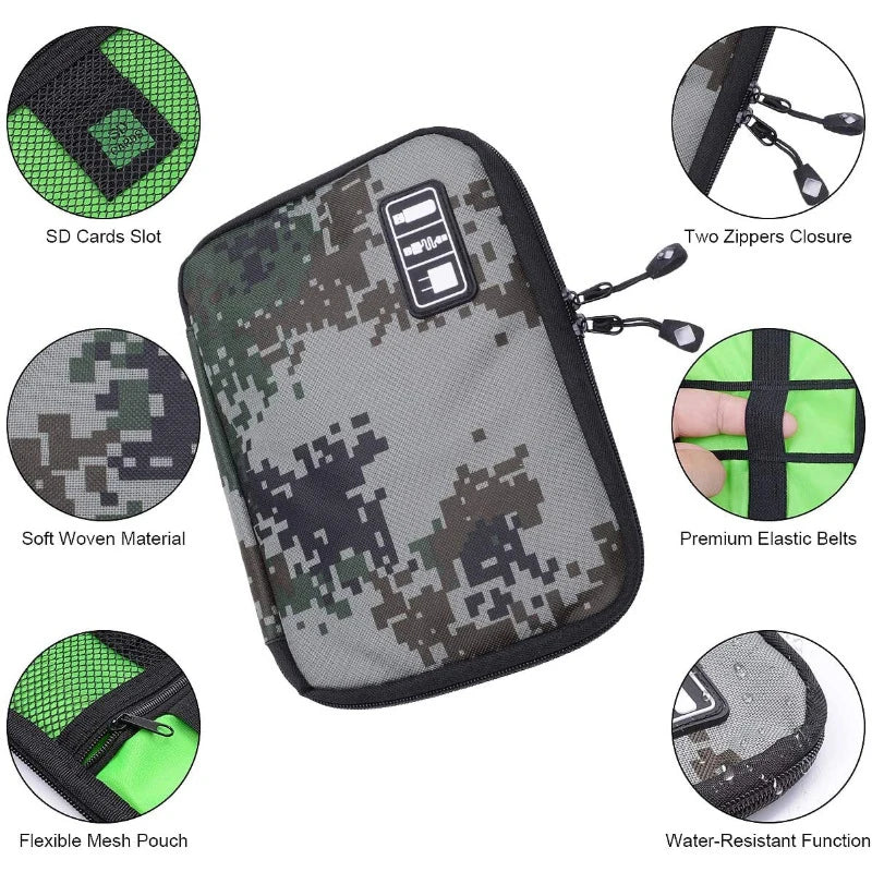 Digital Storage Bag USB Data Cable Organizer