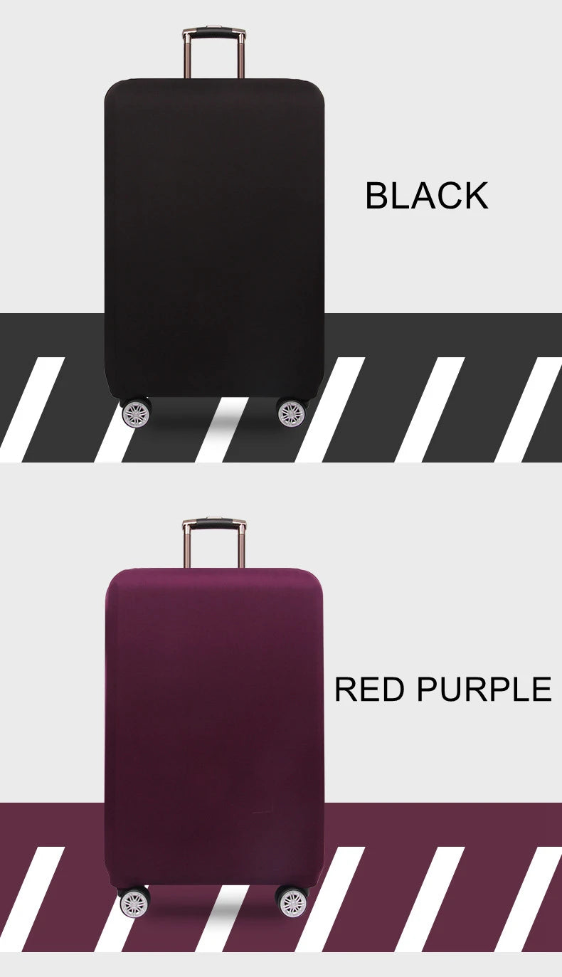 Thick Elastic Solid Luggage Protective Cover Zipper Suit For 18-32 inch Bag Suitcase Covers Trolley Cover Travel Accessories
