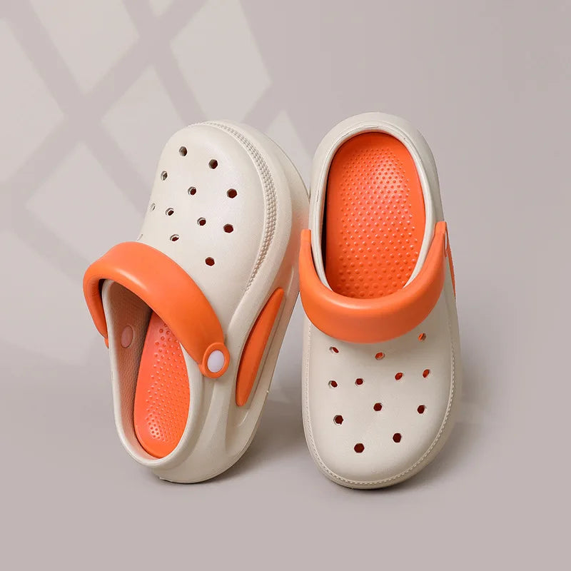 Summer Eva Detachable Crocs Couple Non-slip Half Slipper on Poo Sense Sandals Wear Beach Sandals Men and Women Alike