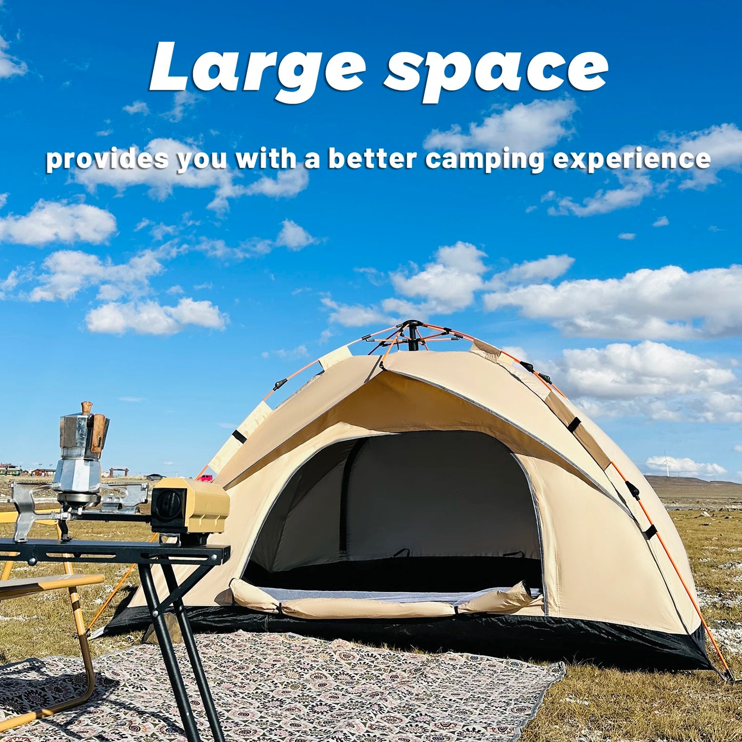 Automatic Quick-opening Tent Outdoor Self-driving Travel Camping Tent Rainproof Sunshine-proof Tent