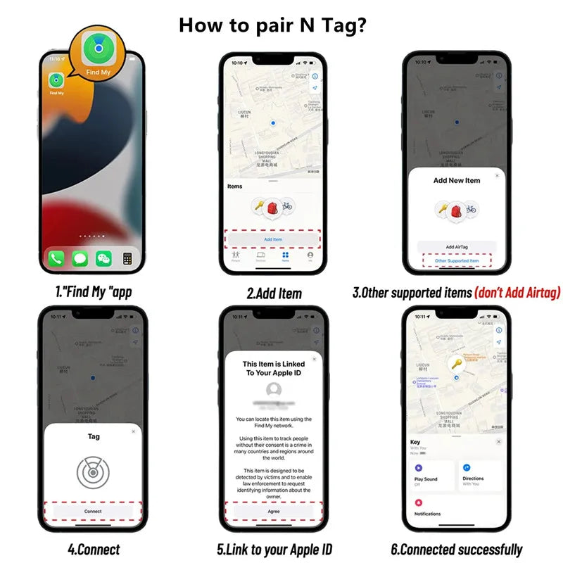 Apple Airtag GPS Tracker Smart Tag Bluetooth Tracking Locator