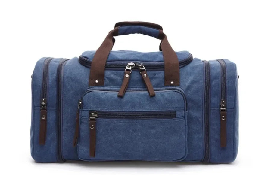 Canvas &amp; Leather Weekender Duffel Bag&nbsp;