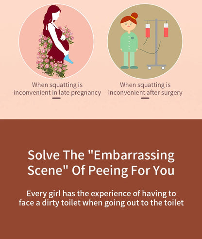 Ladies portable outdoor emergency standing urinal female silicone urinal