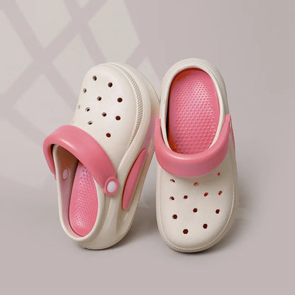 Summer Eva Detachable Crocs Couple Non-slip Half Slipper on Poo Sense Sandals Wear Beach Sandals Men and Women Alike