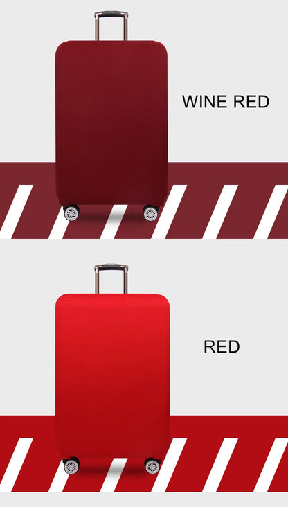 Thick Elastic Solid Luggage Protective Cover Zipper Suit For 18-32 inch Bag Suitcase Covers Trolley Cover Travel Accessories