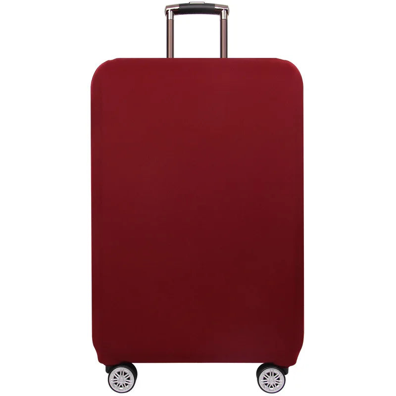 Thick Elastic Solid Luggage Protective Cover Zipper Suit For 18-32 inch Bag Suitcase Covers Trolley Cover Travel Accessories