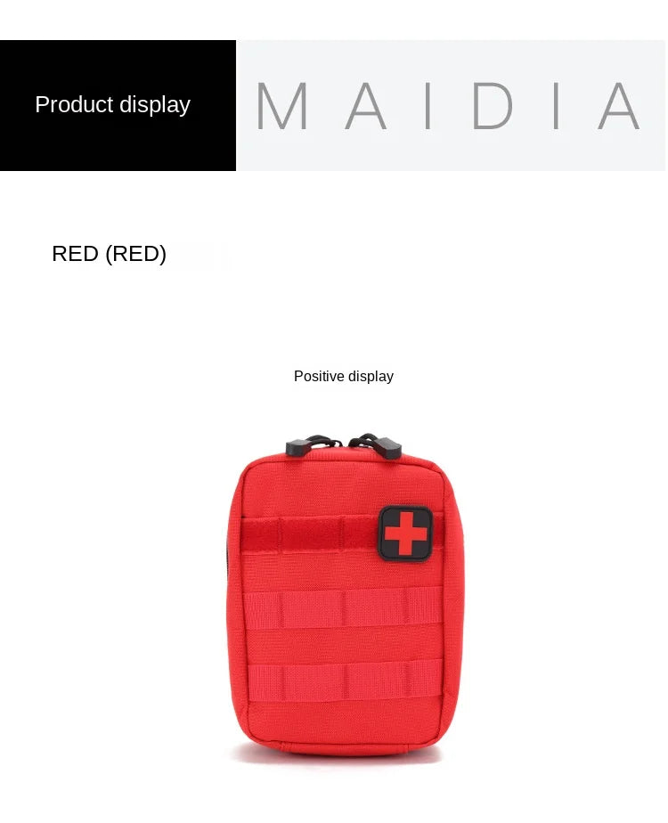 Portable Tactical First Aid Kit Medical Bag for Hiking Travel Home Emergency Treatment Case Survival Tools EDC Pouch