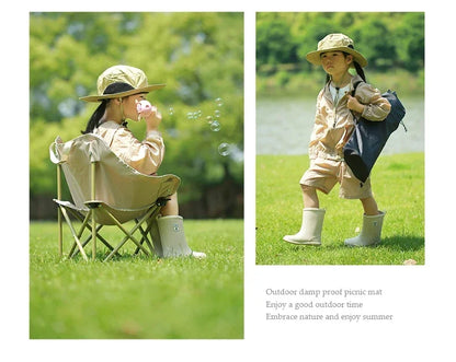 Mini Portable Folding Moon Chair Curved Recliner for Kids Outdoor Camping Beach Chair Pink Age 2-8 Years Compact