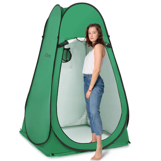 Pop Up Privacy Shelter Tent Portable Outdoor Camping Beach Instant Shower Toilet Changing Tent Sun Rain Shelter with Window
