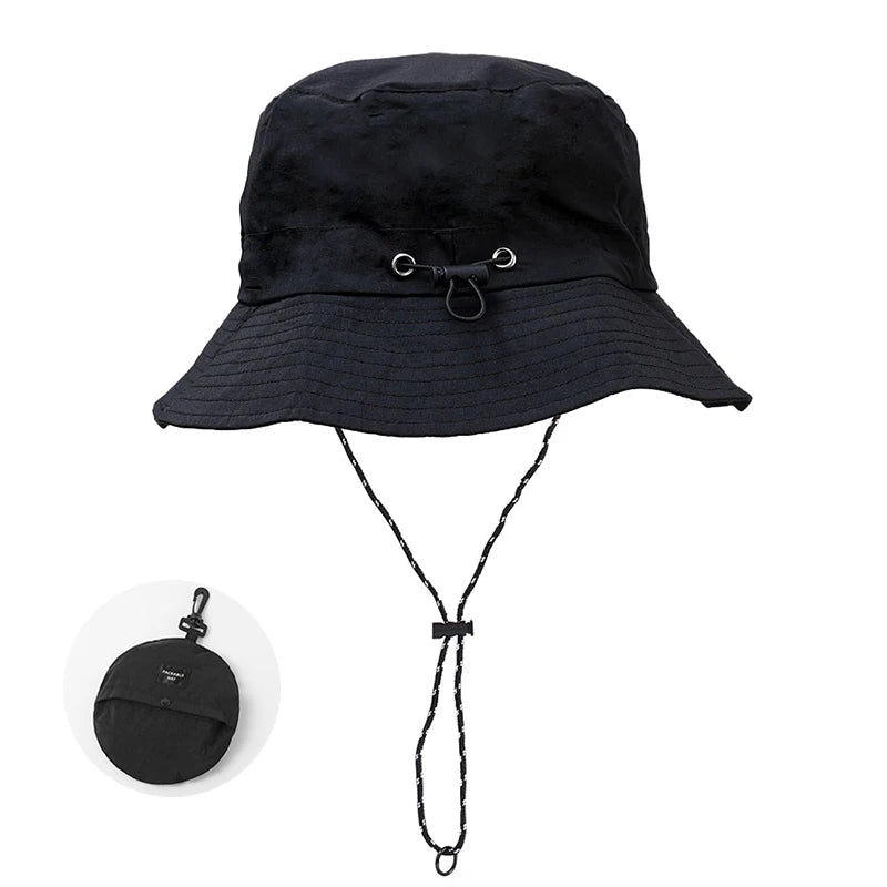 Foldable Panama Bucket Hat Outdoor Anti-UV Sun Hats For Men Women Spring Summer Fast Dry Waterproof visors Cap Fisherman Caps