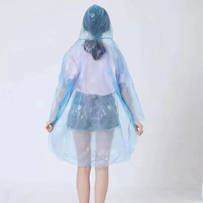 Portable disposable raincoat Disposable emergency poncho ball waterproof adult raincoat suitable for travel outdoor sports
